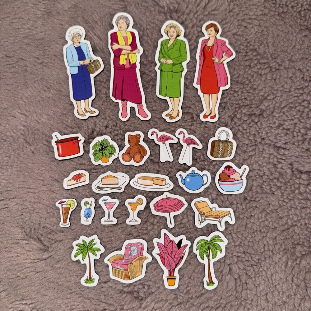The Golden Girls Mini Magnet Set Lot of 25 Pieces TV Show